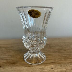 EUROPEAN COLLECTION 24% LEAD CRYSTAL VASE Yugoslovia‎ ACTION INDUSTRIES 4 3/4"